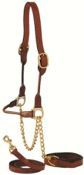 Small Brown Calf Leather Show Halter