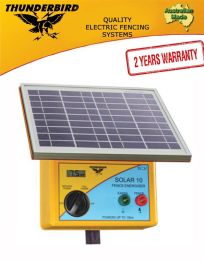 Solar-10 Thunderbird 10km Solar Electric Fence Energiser