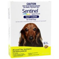 Sentinel Spectrum For Small Dogs 4 - 11Kg 6 Pack