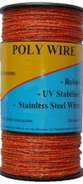 Orange Polywire 200 meter reel