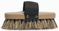 Decker Grip-Fit Medium Stiff Brown Fibre Grooming Brush