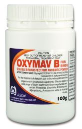 Mavlab Oxymav B 100g Soluble Broad Spectrum Antibiotic Powder For Birds