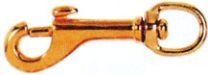 Snaphook Brass 75mm x 12mm