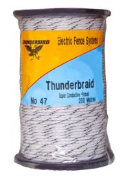 Thunderbird Electric Fence Braid Thunderbraid 200 meter Reel