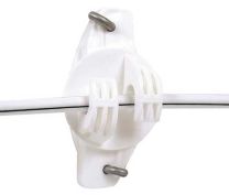Wood Post Wide Jaw Claw Insulator 25 Pack (White)